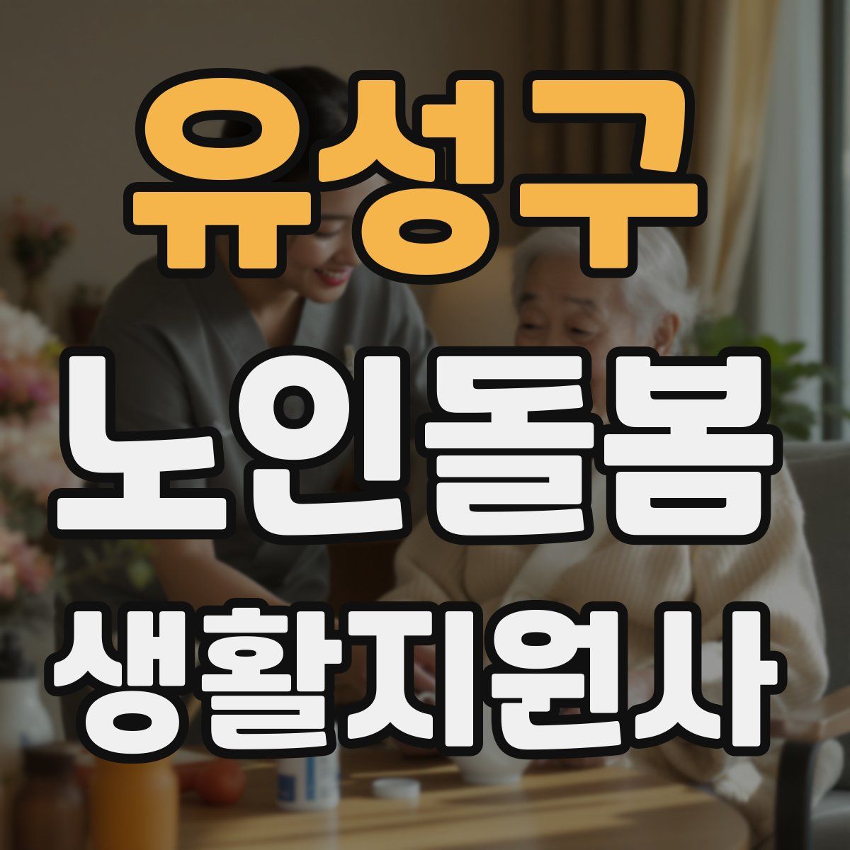 유성구 노인돌봄생활지원사 자격증