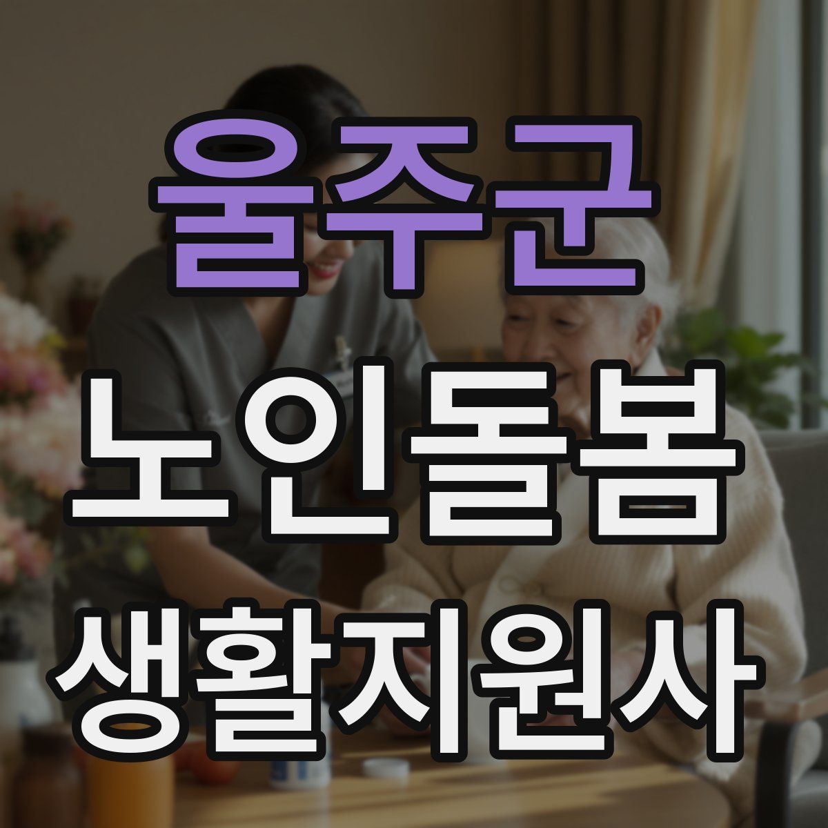 울주군 노인돌봄생활지원사 자격증