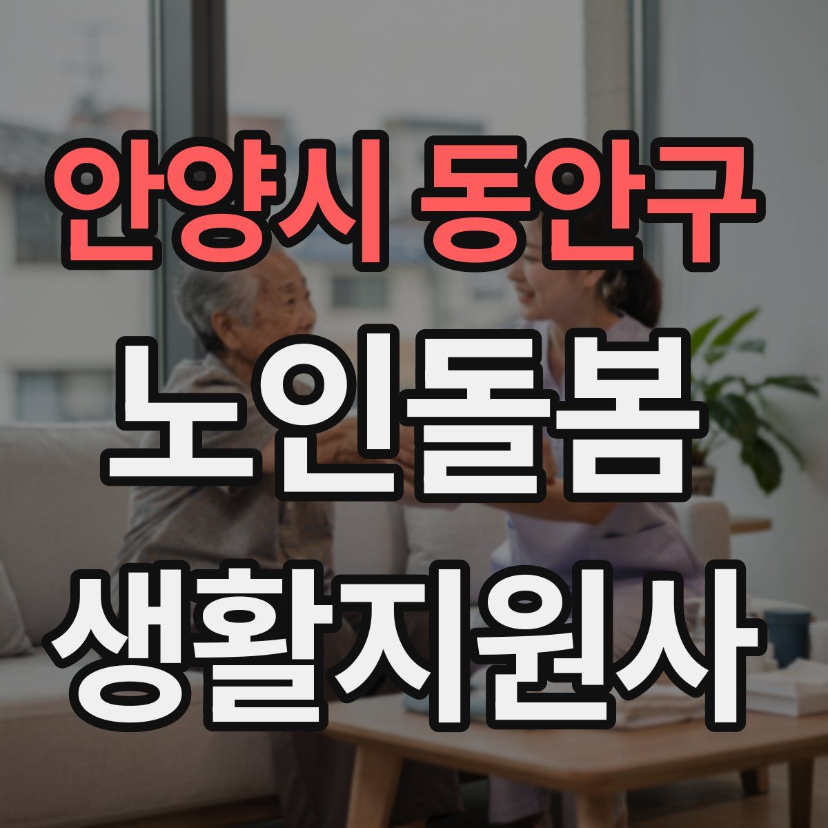 안양시 동안구 노인돌봄생활지원사 자격증