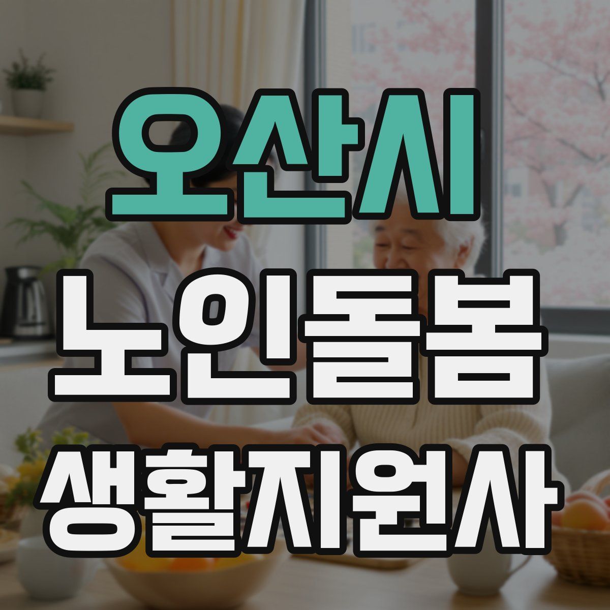 오산시 노인돌봄생활지원사 자격증