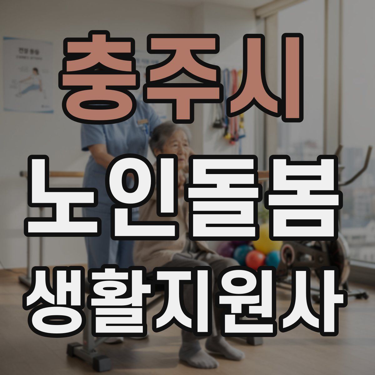 충주시 노인돌봄생활지원사 자격증