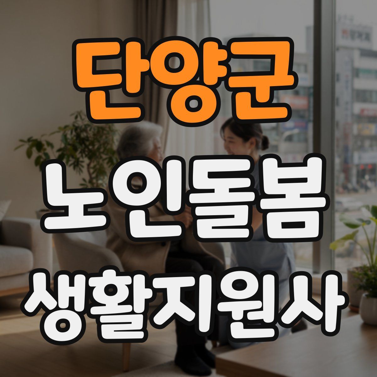 단양군 노인돌봄생활지원사 자격증