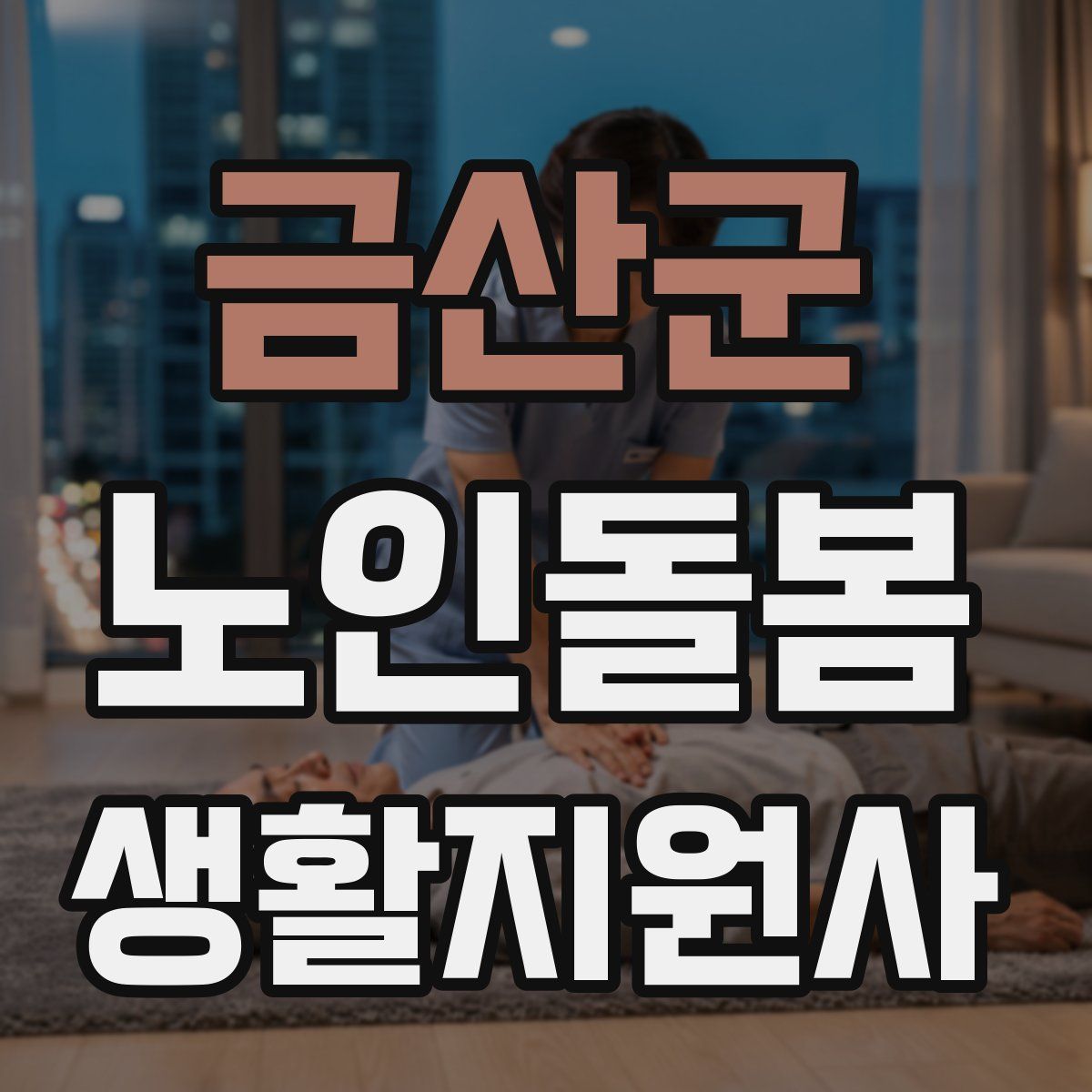 금산군 노인돌봄생활지원사 자격증