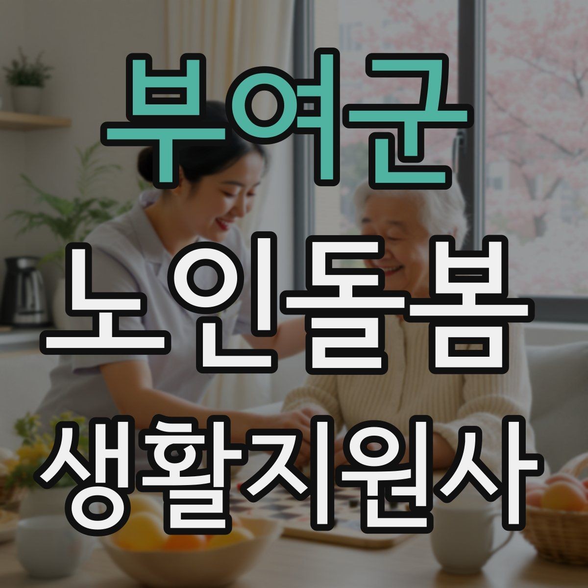 부여군 노인돌봄생활지원사 자격증 미끄럼 문턱 계단 안전 체크 포인트