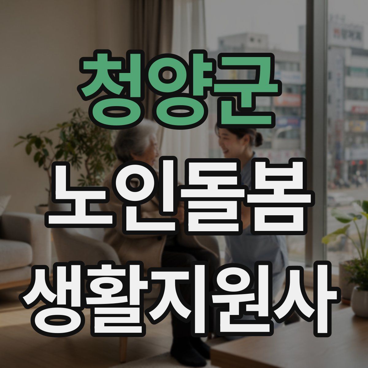 청양군 노인돌봄생활지원사 자격증