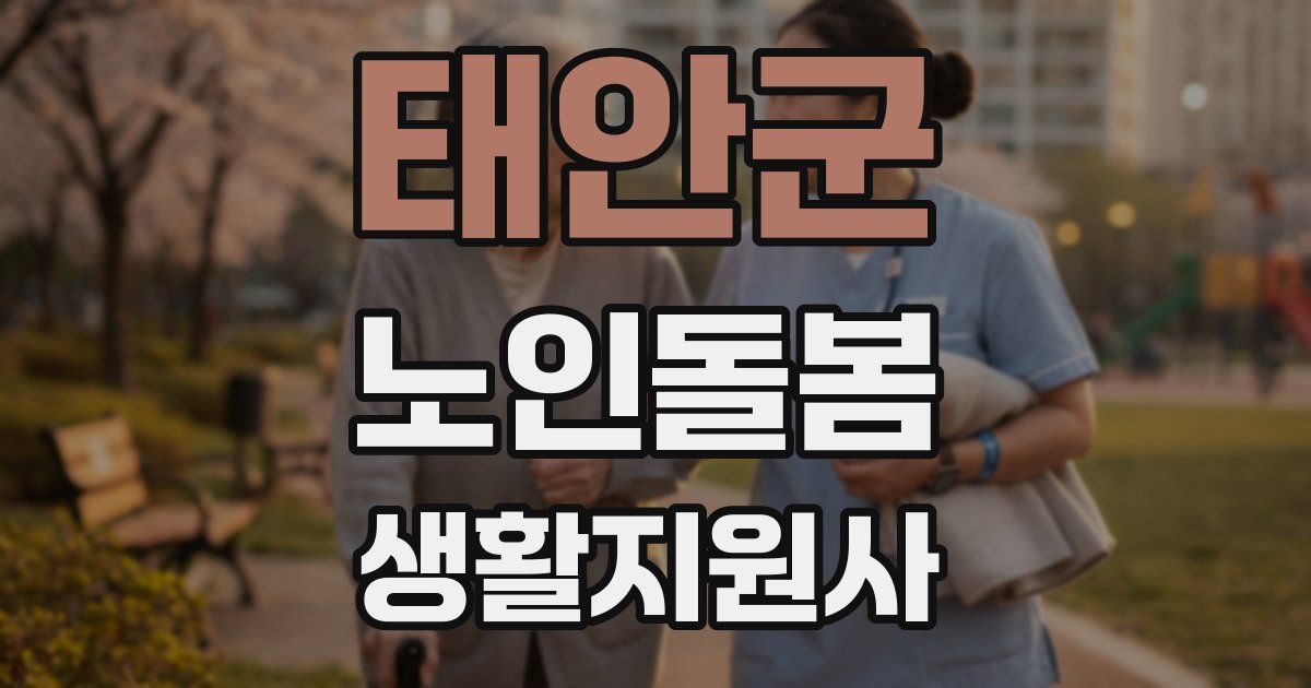 태안군 노인돌봄생활지원사 자격증