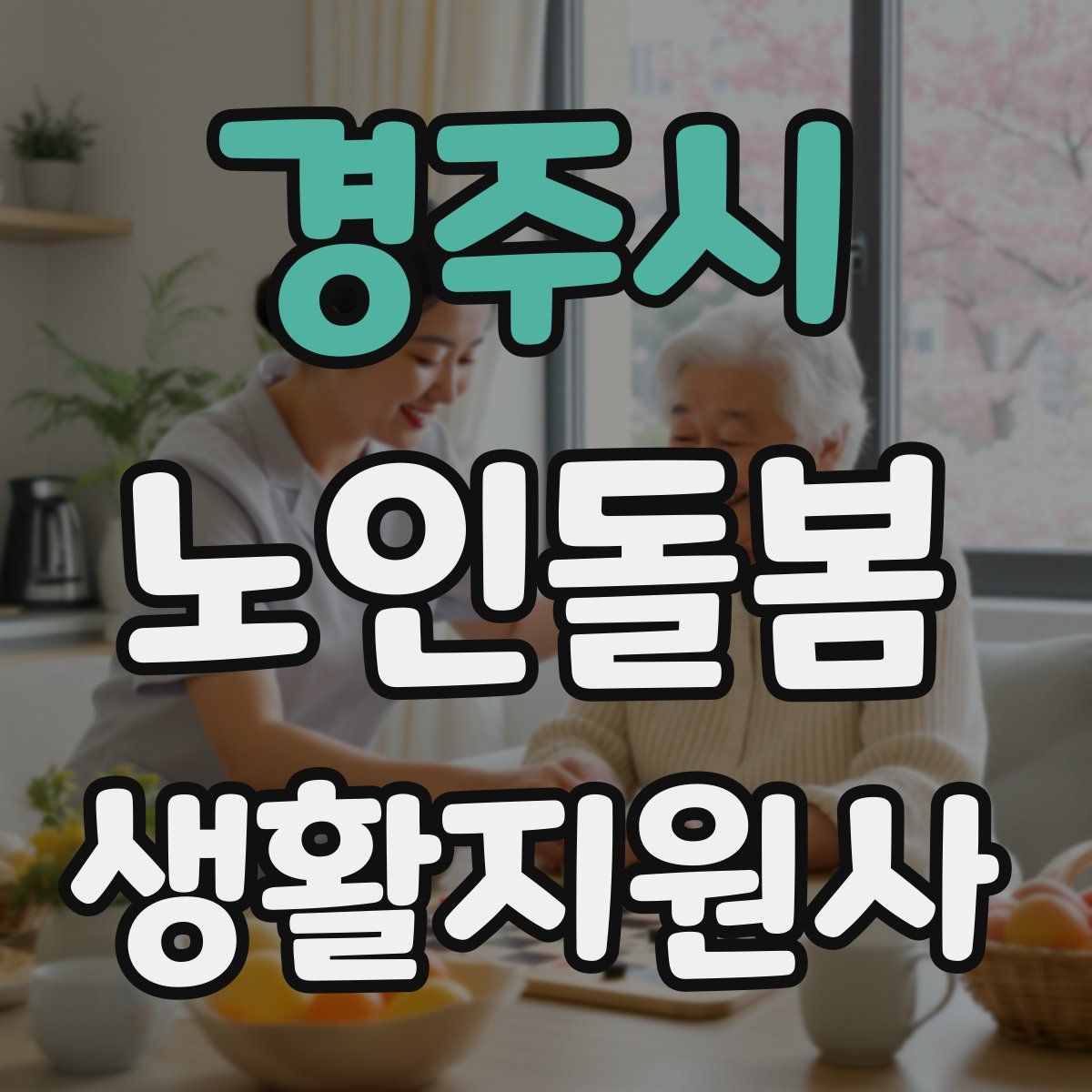 경주시 노인돌봄생활지원사 자격증