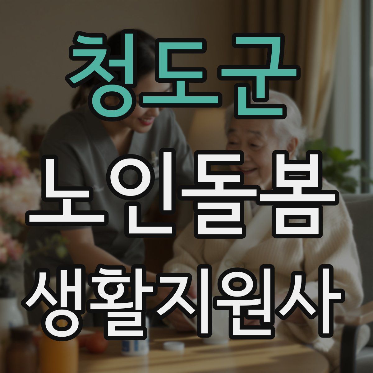 청도군 노인돌봄생활지원사 자격증