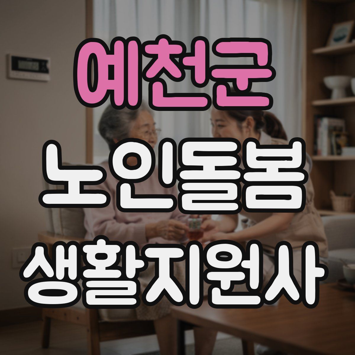 예천군 노인돌봄생활지원사 자격증
