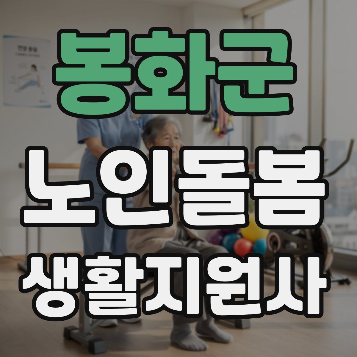 봉화군 노인돌봄생활지원사 자격증