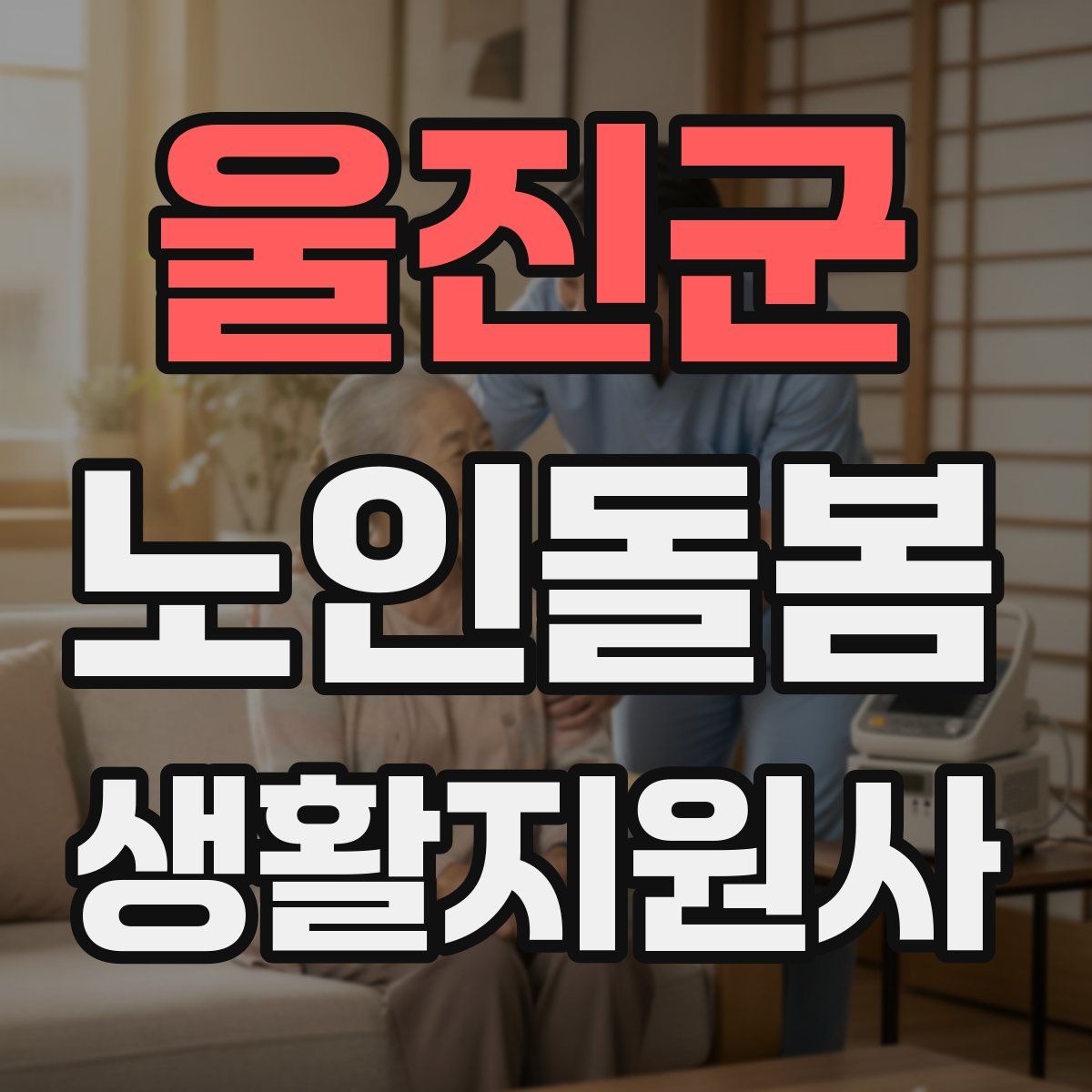 울진군 노인돌봄생활지원사 자격증