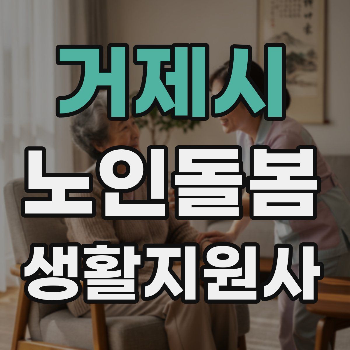 거제시 노인돌봄생활지원사 자격증