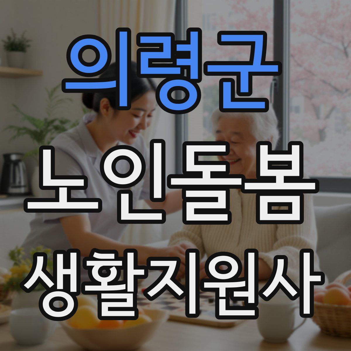 의령군 노인돌봄생활지원사 자격증