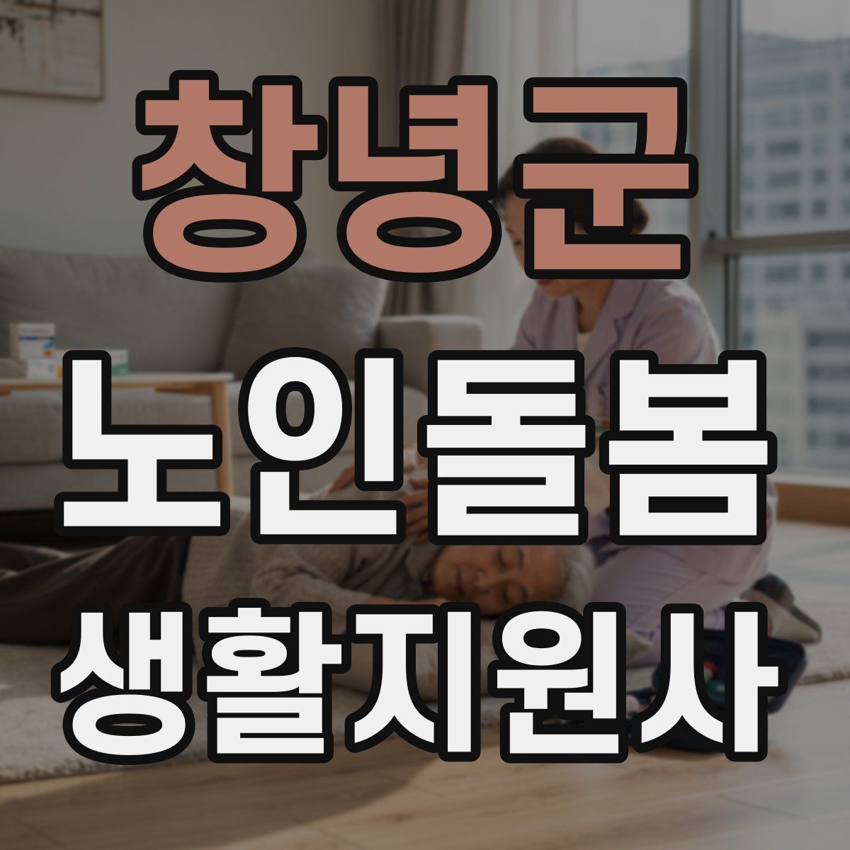 창녕군 노인돌봄생활지원사 자격증