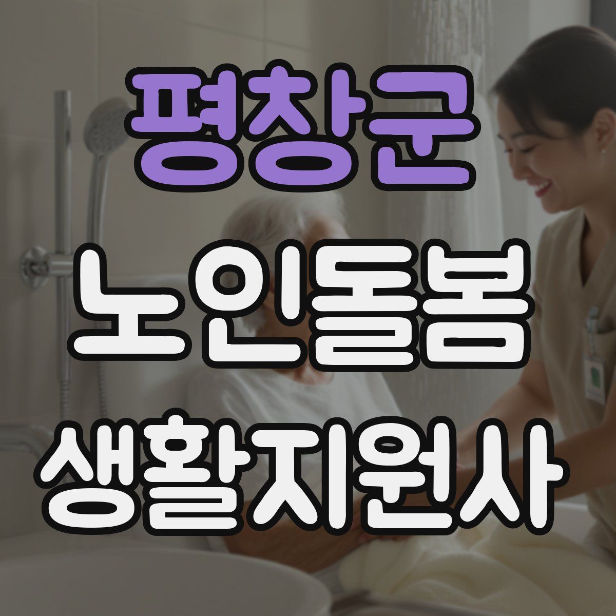 평창군 노인돌봄생활지원사 자격증