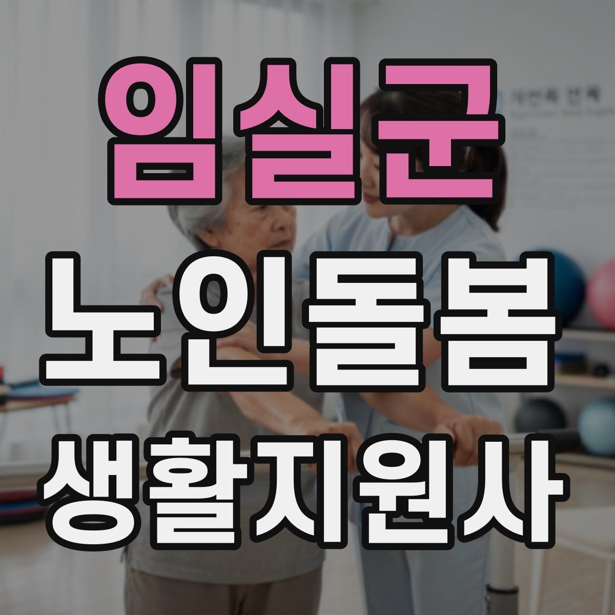 임실군 노인돌봄생활지원사 자격증