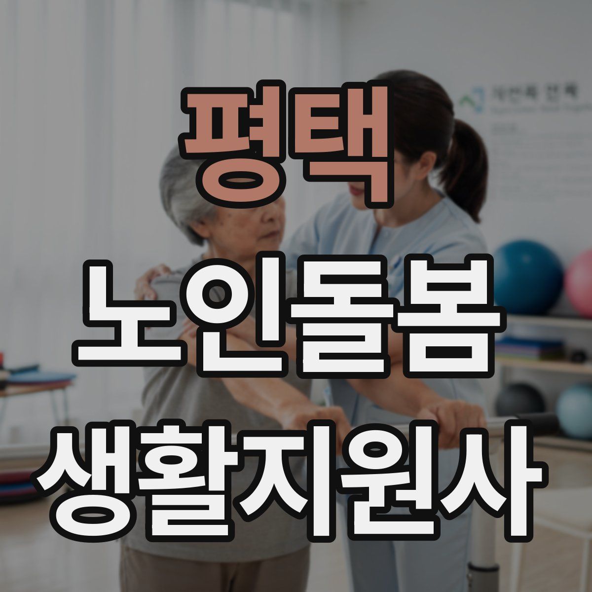 평택 노인돌봄생활지원사 자격증
