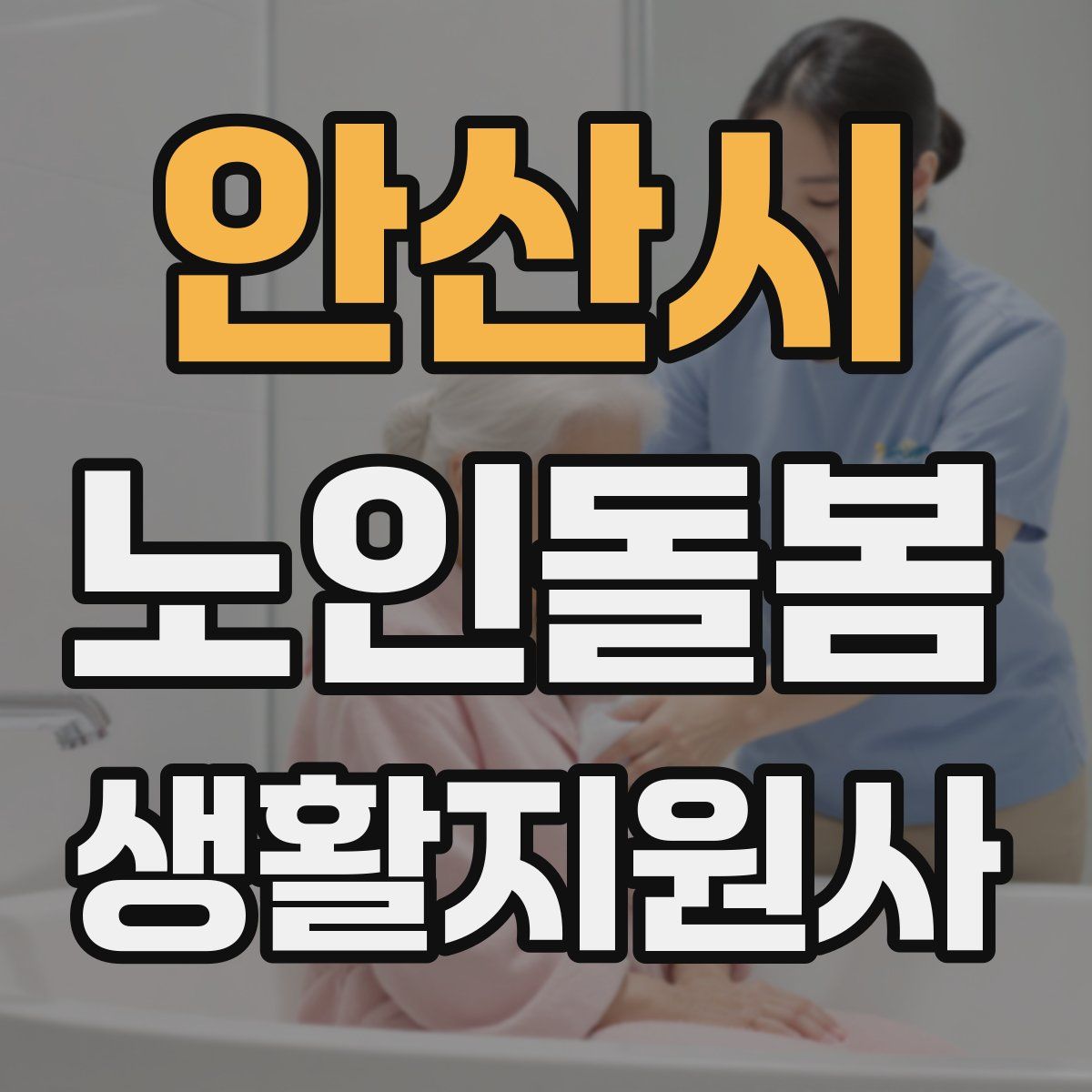 안산시 노인돌봄생활지원사 자격증