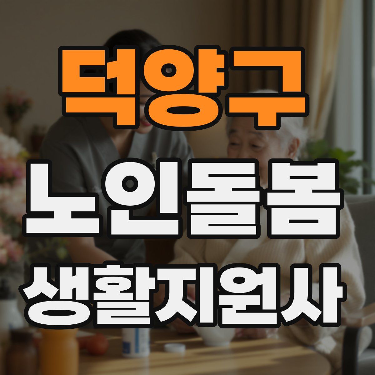 덕양구 노인돌봄생활지원사 자격증
