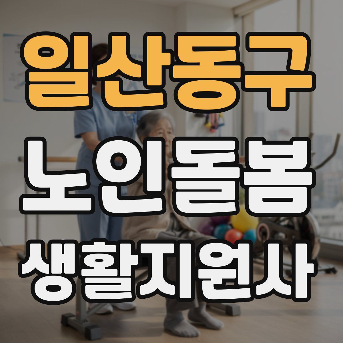 일산동구 노인돌봄생활지원사 자격증