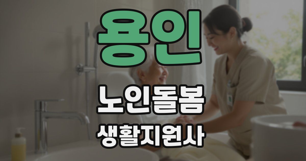 용인 노인돌봄생활지원사 자격증