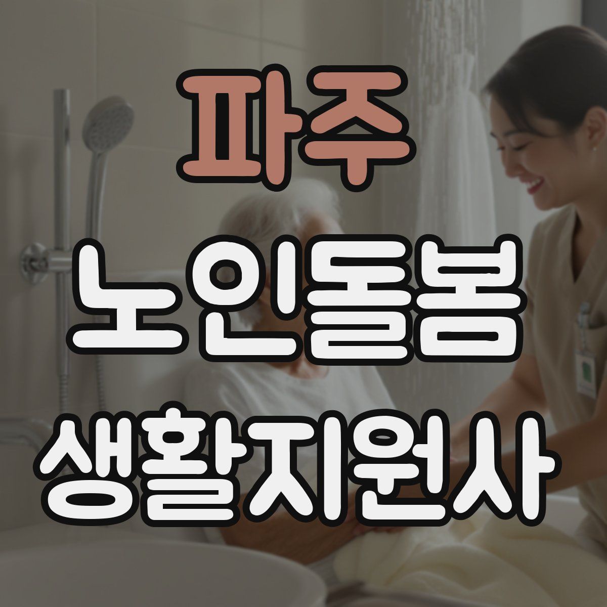 파주 노인돌봄생활지원사 자격증