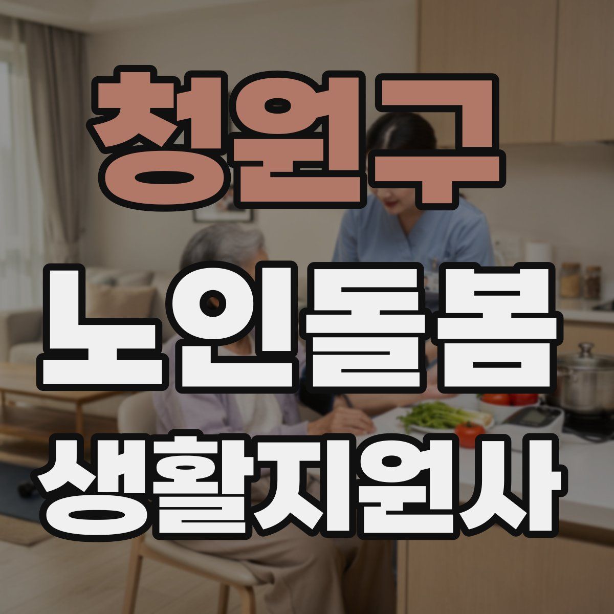 청원구 노인돌봄생활지원사 자격증