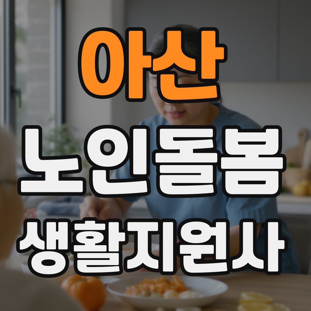 아산 노인돌봄생활지원사 자격증