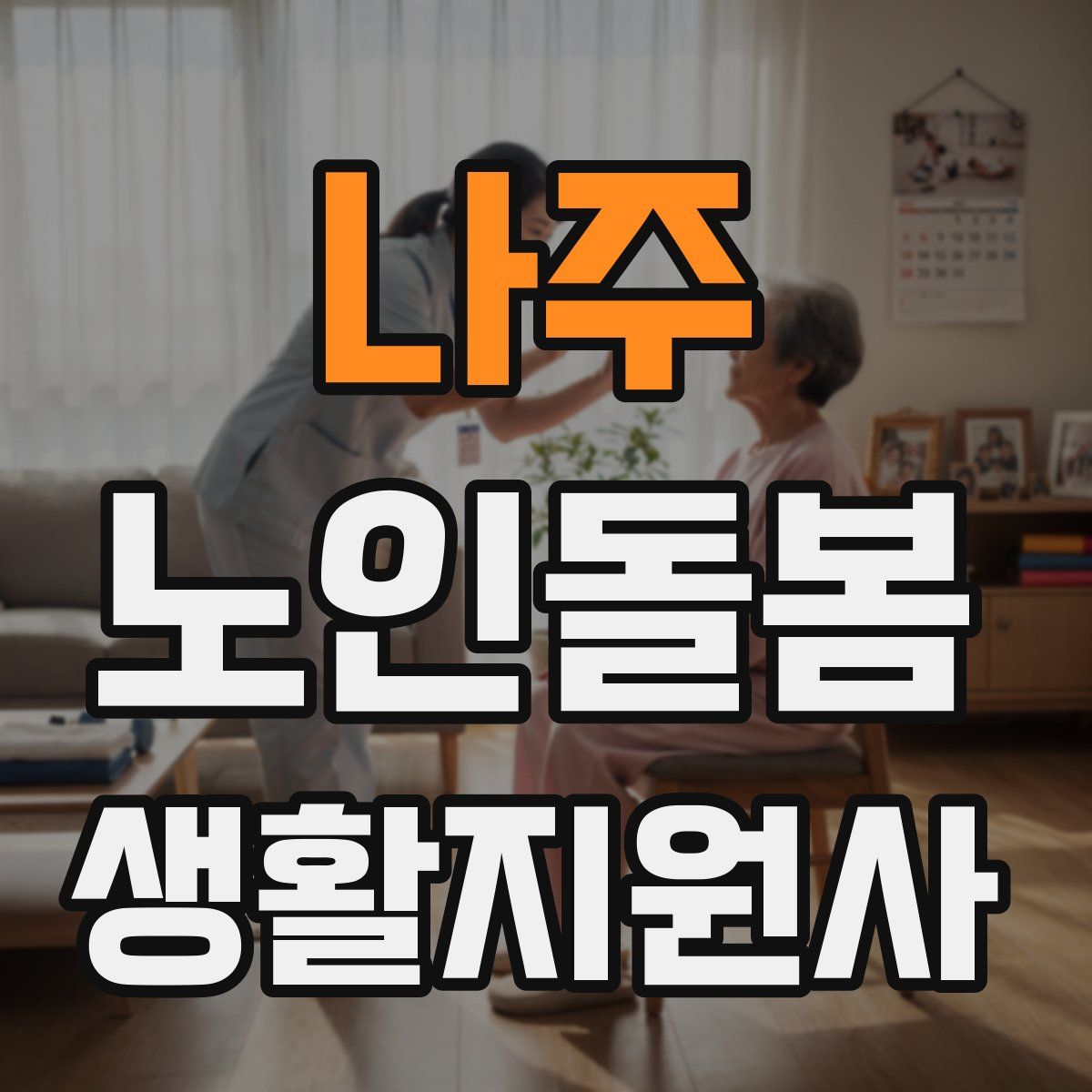 나주 노인돌봄생활지원사 자격증