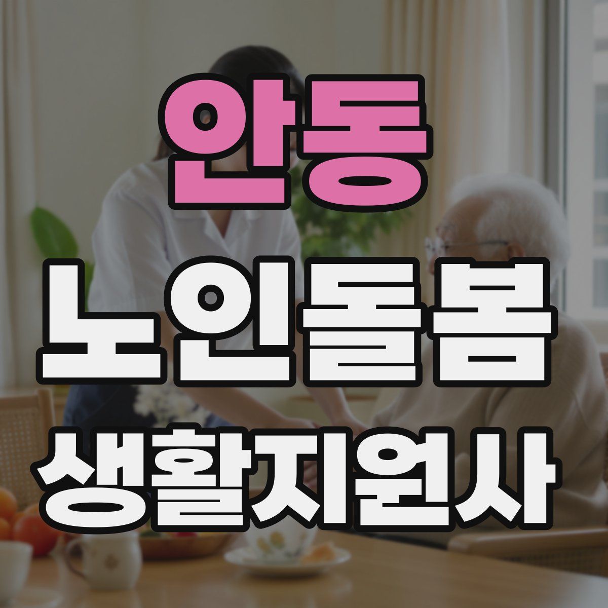 안동 노인돌봄생활지원사 자격증