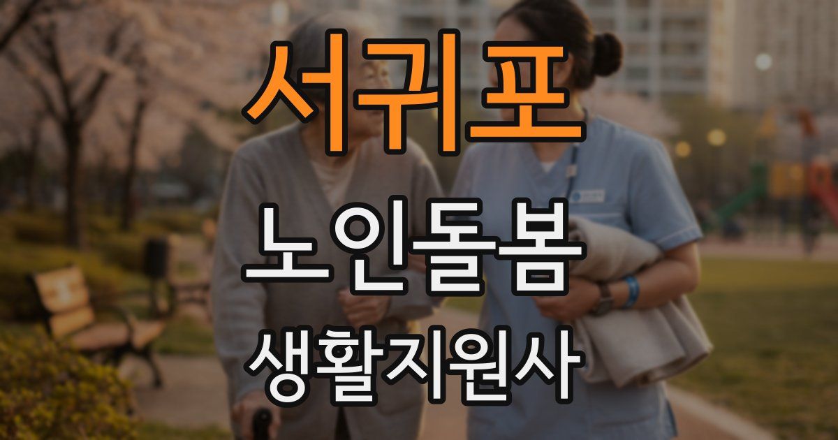 서귀포 노인돌봄생활지원사 자격증
