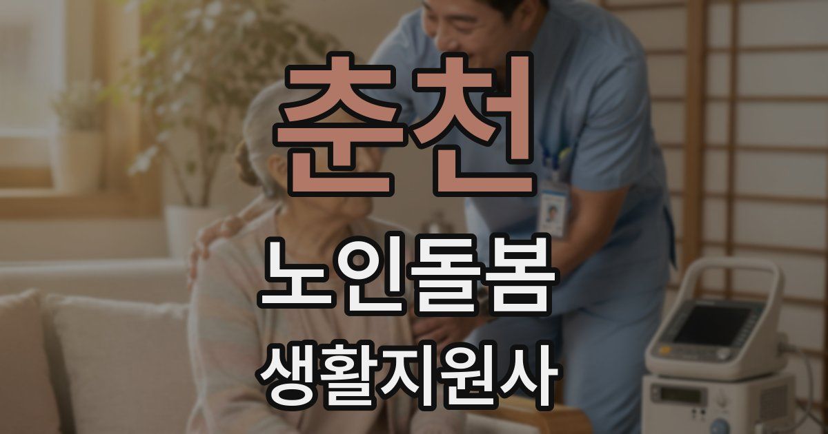 춘천 노인돌봄생활지원사 자격증