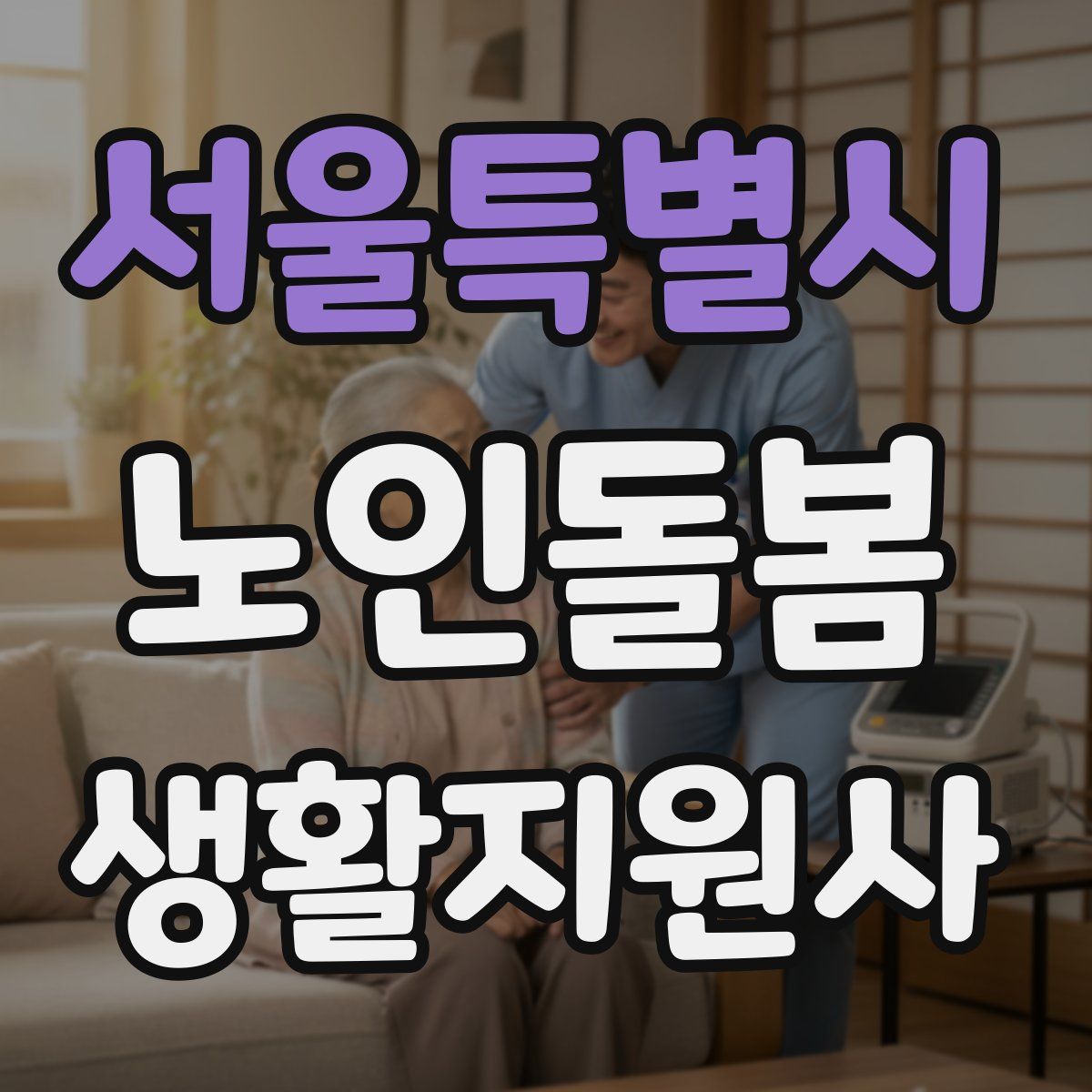 서울특별시 노인돌봄생활지원사 자격증