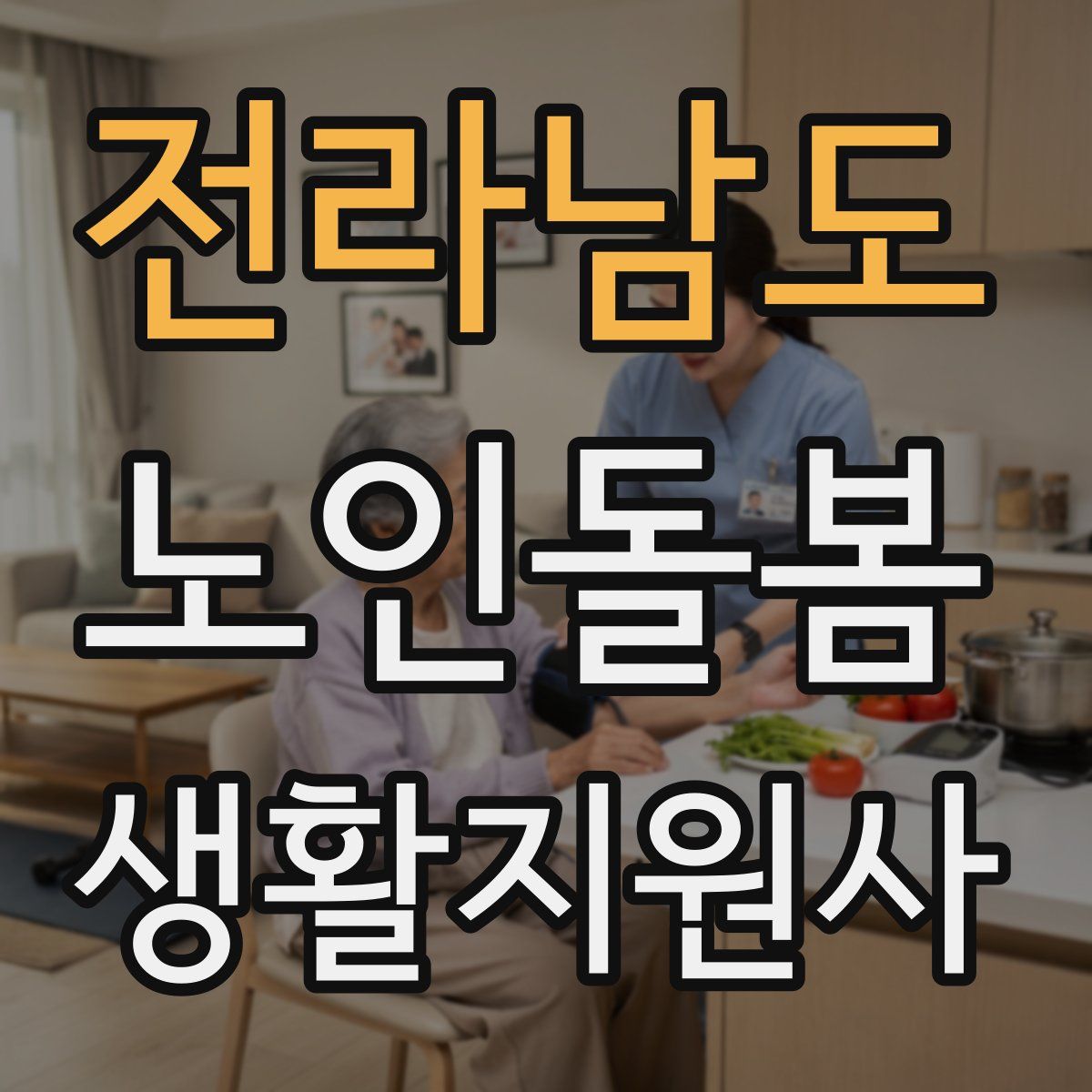 전라남도 노인돌봄생활지원사 자격증