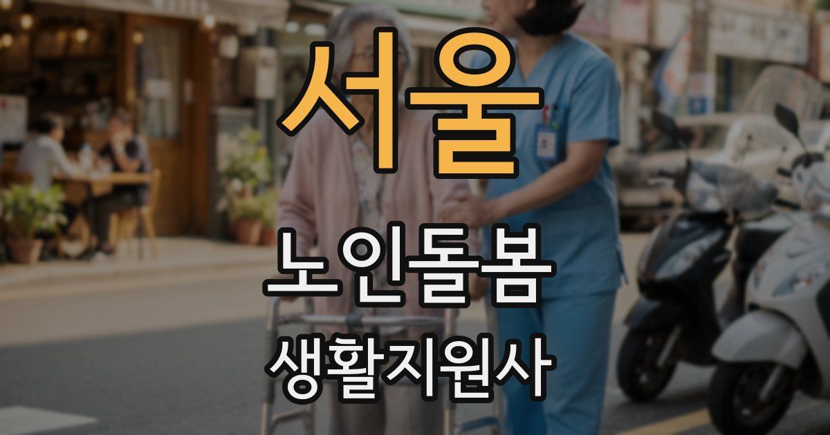 서울 노인돌봄생활지원사 자격증