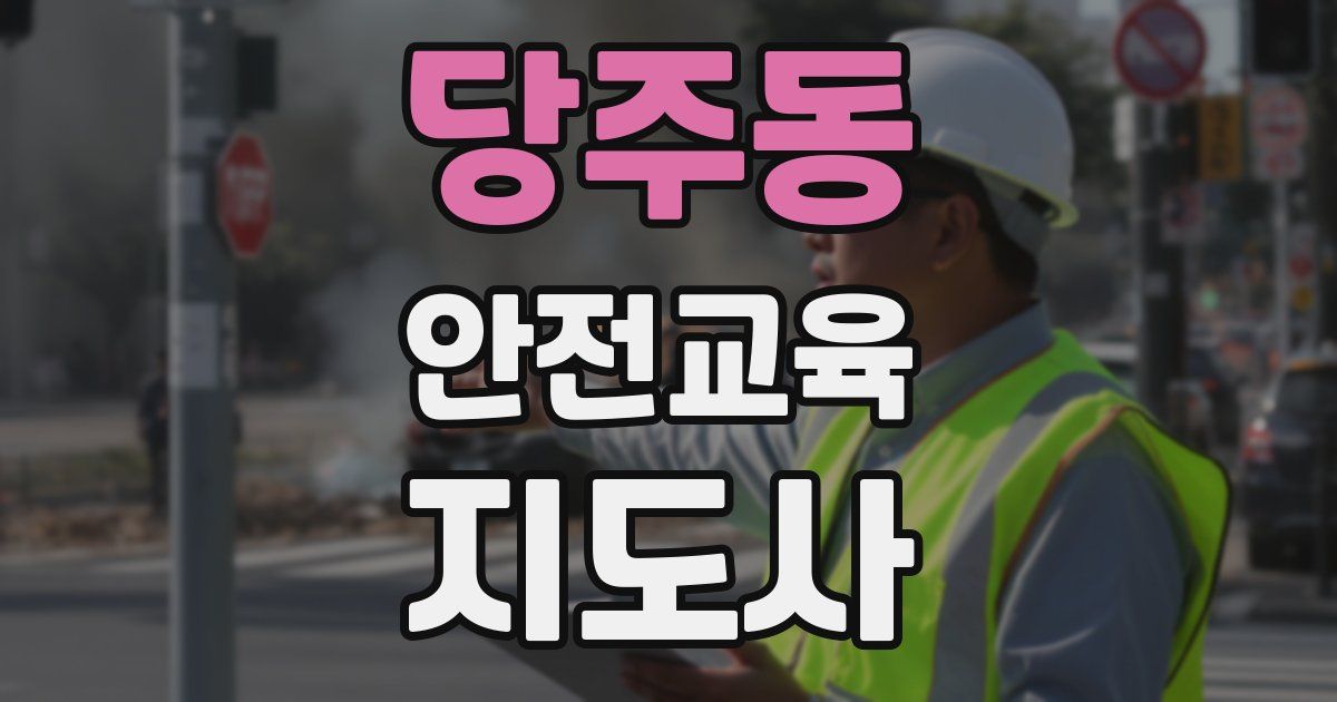 당주동 안전교육지도사 자격증