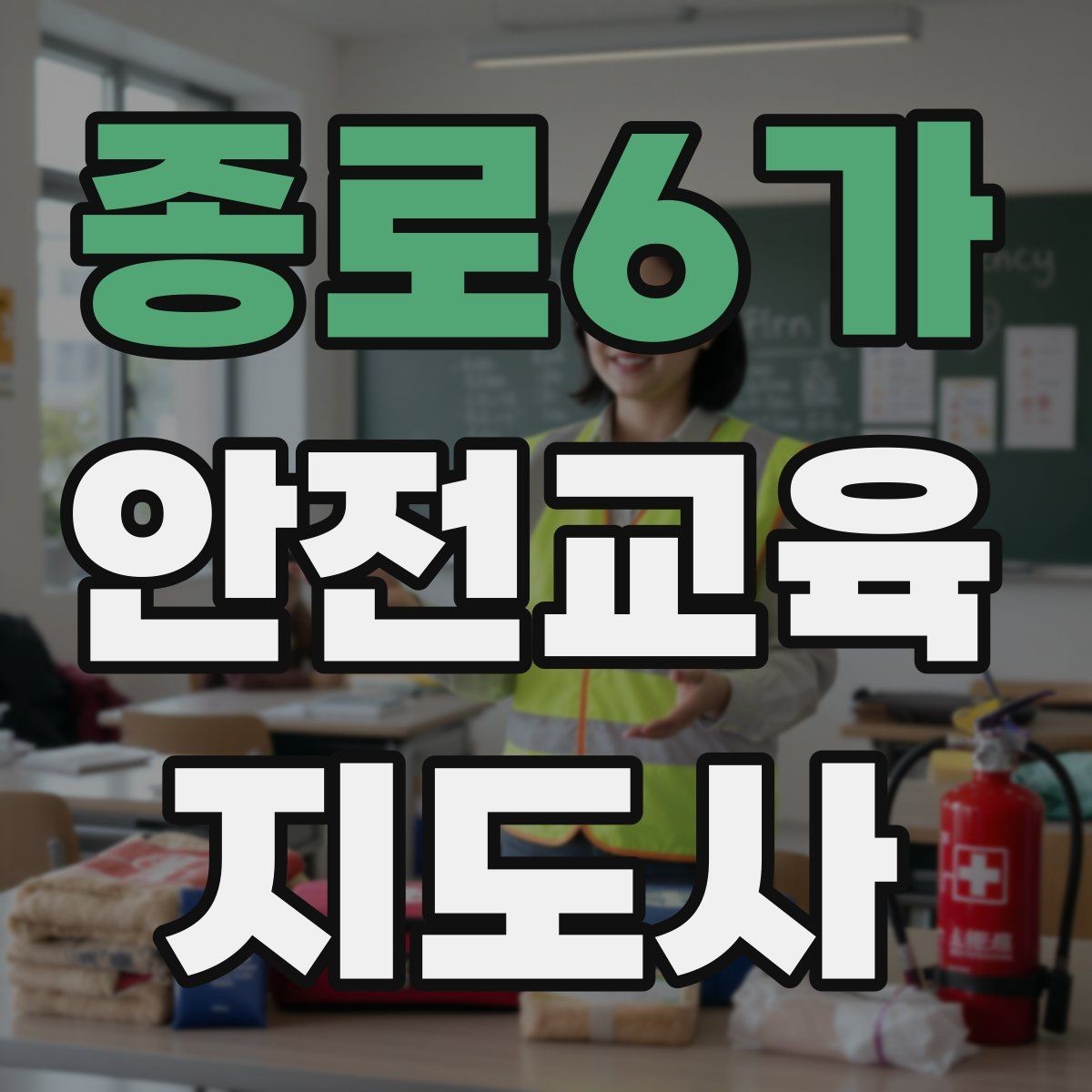 종로6가 안전교육지도사 자격증 취득을 위한 첫 단계