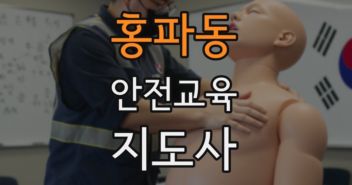 홍파동 안전교육지도사 자격증