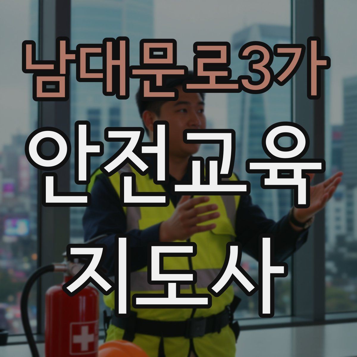 남대문로3가 안전교육지도사 자격증 교육 마무리를 인상적으로 하는 요령