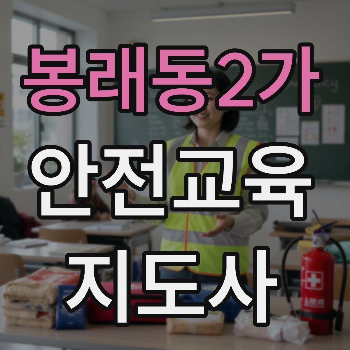 봉래동2가 안전교육지도사 자격증 행사용 특강을 기획할 때 체크할 것