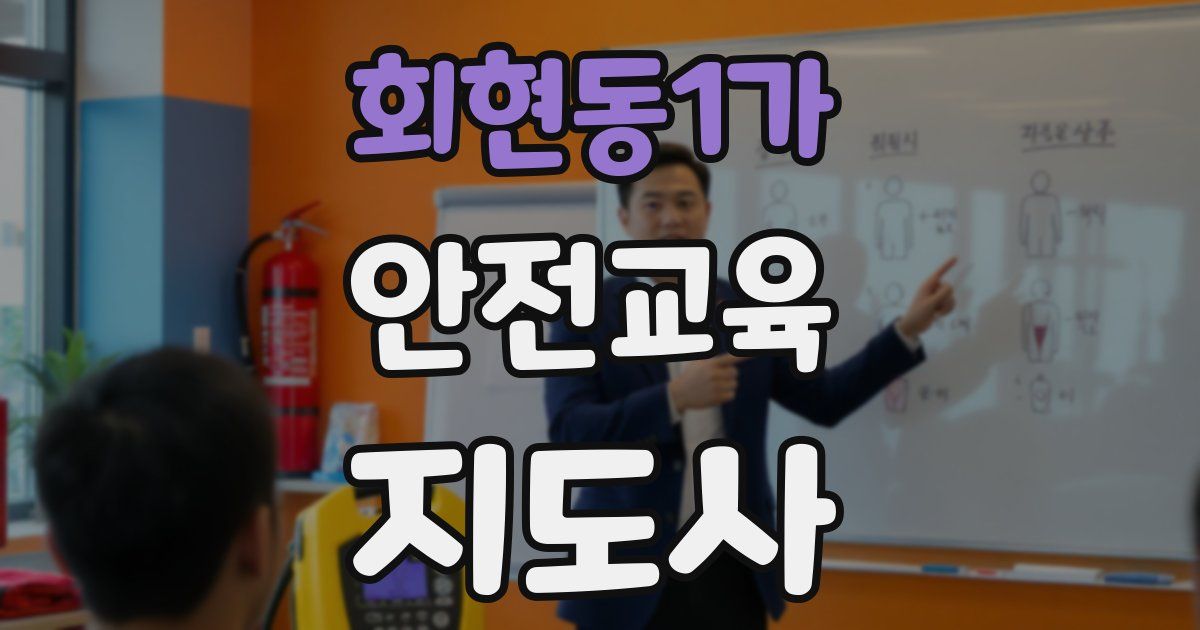 회현동1가 안전교육지도사 자격증