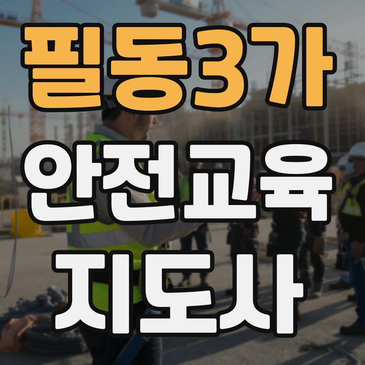 필동3가 안전교육지도사 자격증