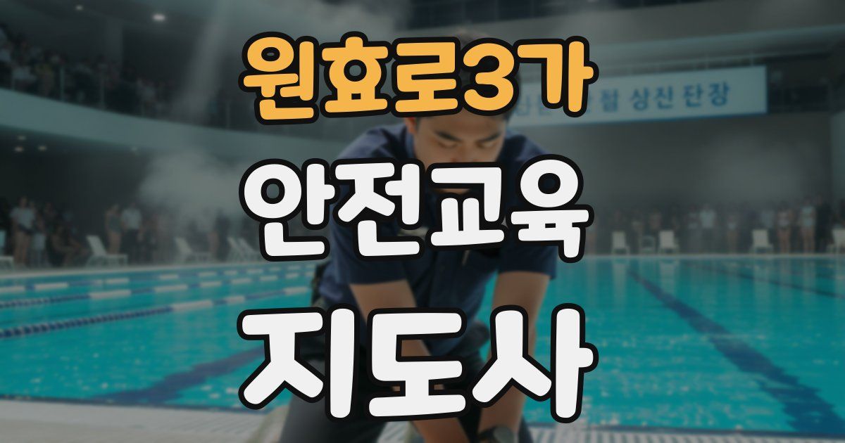 원효로3가 안전교육지도사 자격증