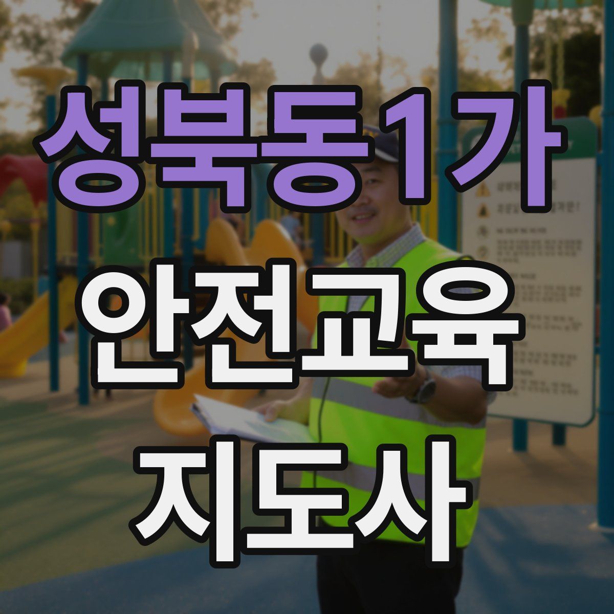 성북동1가 안전교육지도사 자격증