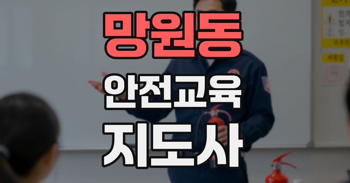 망원동 안전교육지도사 자격증