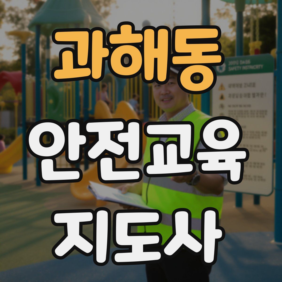 과해동 안전교육지도사 자격증