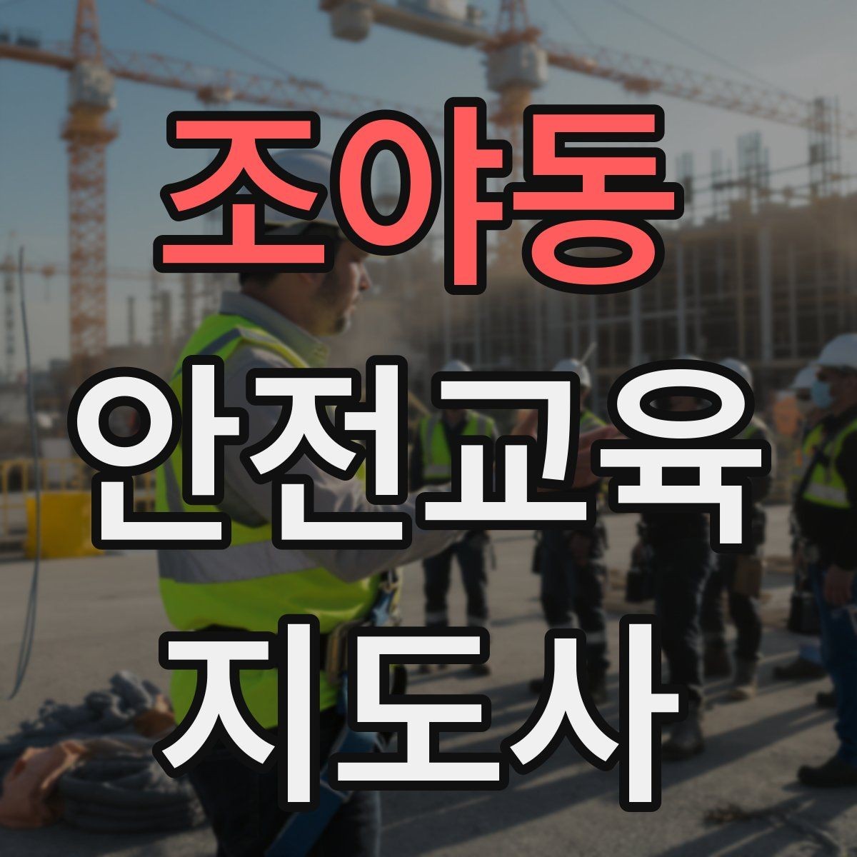 조야동 안전교육지도사 자격증 취득을 고민하는 분들을 위한 안내