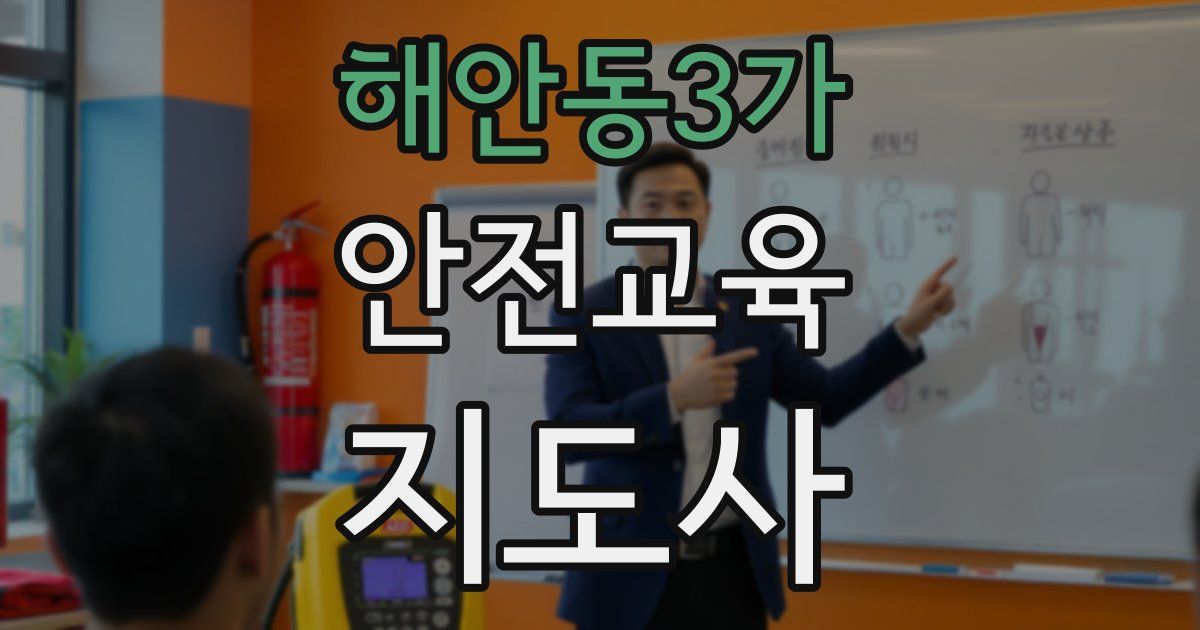 해안동3가 안전교육지도사 자격증