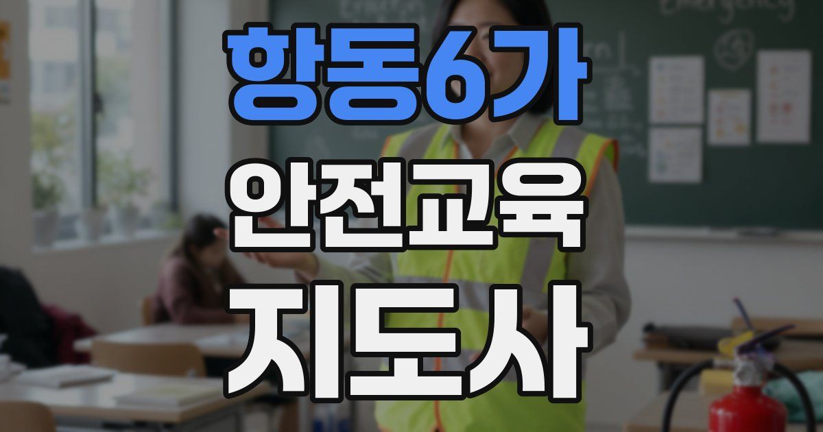 항동6가 안전교육지도사 자격증