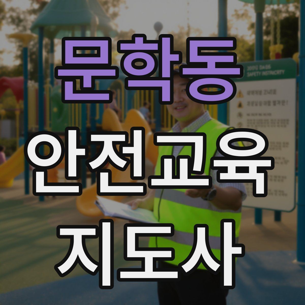 문학동 안전교육지도사 자격증 교육 현장에서 필요한 준비물